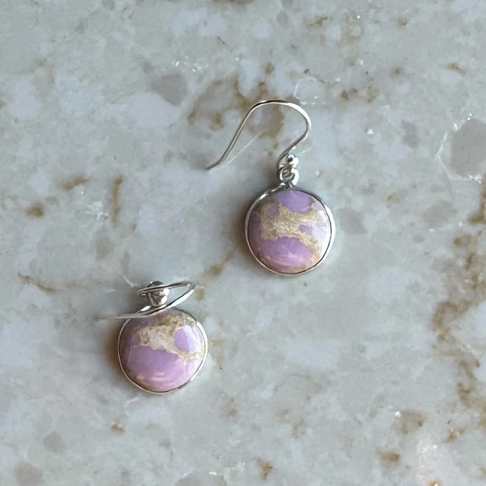 NWOT Sundance Flowering Dunes Earrings, Phosphosiderite, Sterling Silver